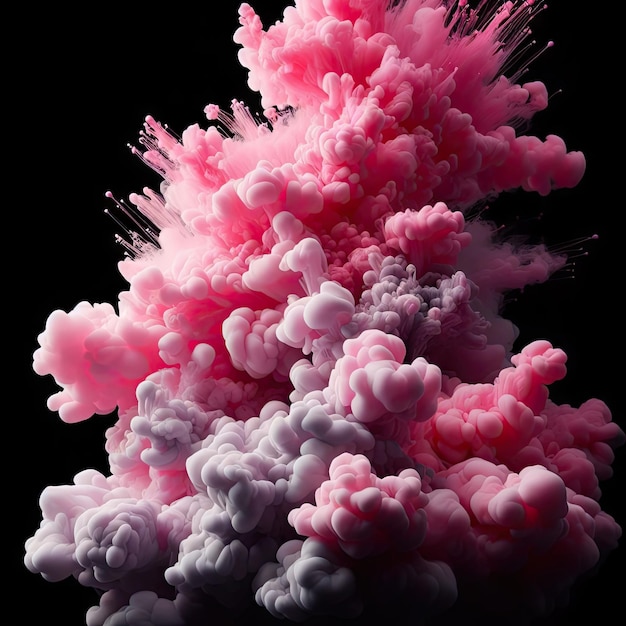 Efeito de nuvem de fumaça colorida abstrata
