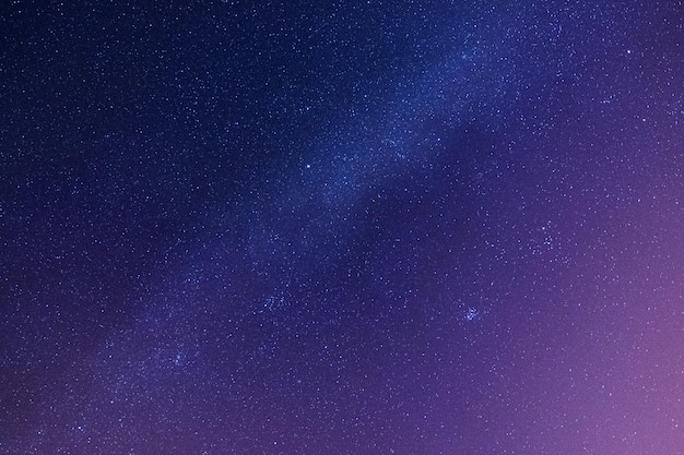 Foto efeito de partículas de fundo estrela com fundo de céu azul estrela