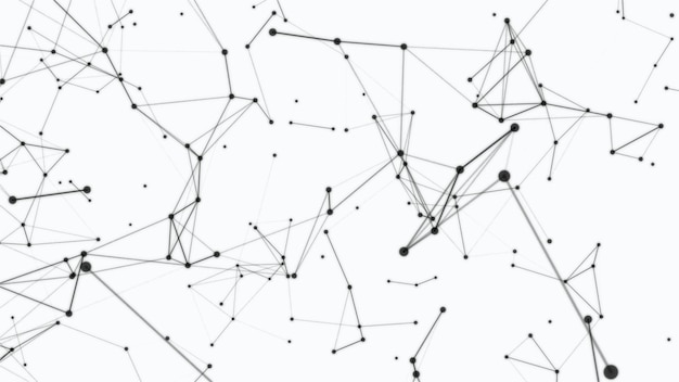 Efeito de plexo Fundo de tecnologia Conexão de rede global Visualização de dados digitais Ilustração vetorial Tecnologia abstrata de fantasia de plexo