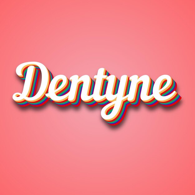 Foto efeito de texto dentyne foto imagem legal