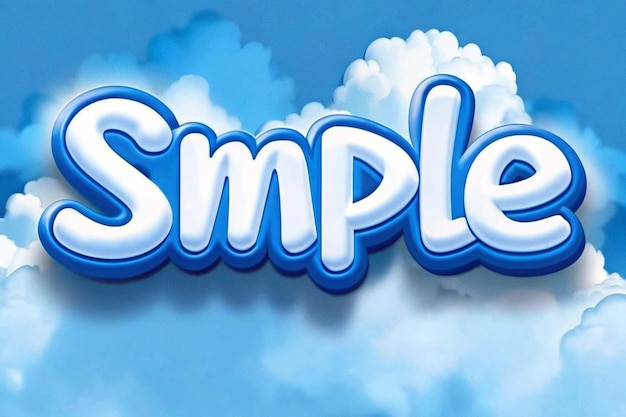 Efeito de texto simples 3D