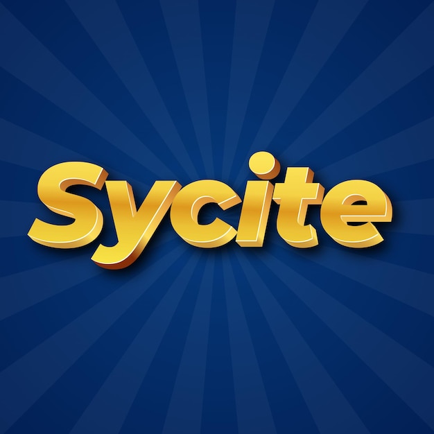 Efeito de texto Sycite Gold JPG foto de cartão de fundo atraente