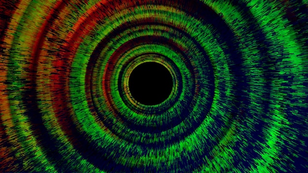 Efeito de túnel de avanço radial como fundo de detecção de tecnologia de dilatação da pupila