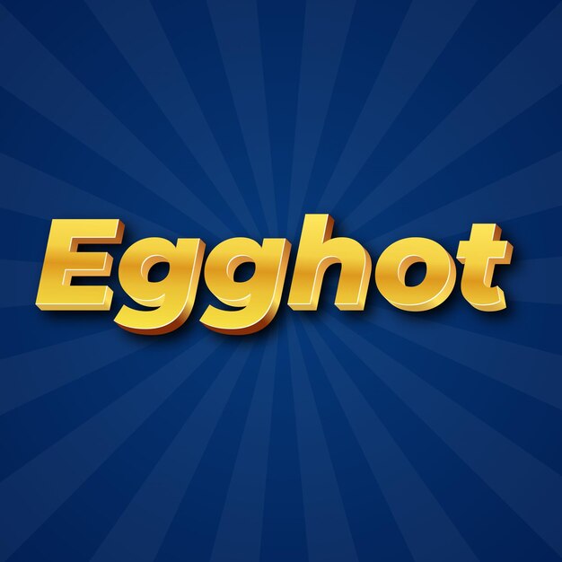 Egghot Efecto de texto Oro JPG fondo atractivo tarjeta foto
