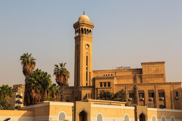 Foto egipto minaretes de el cairo cúpula y arcos de la universidad al azhar