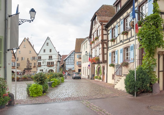 Eguisheim en la Alsacia