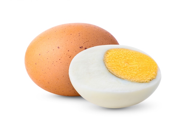 Ei auf Weiß