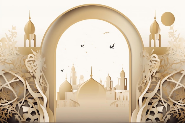 Eid al Adha-Illustration erstellt mit generativer KI