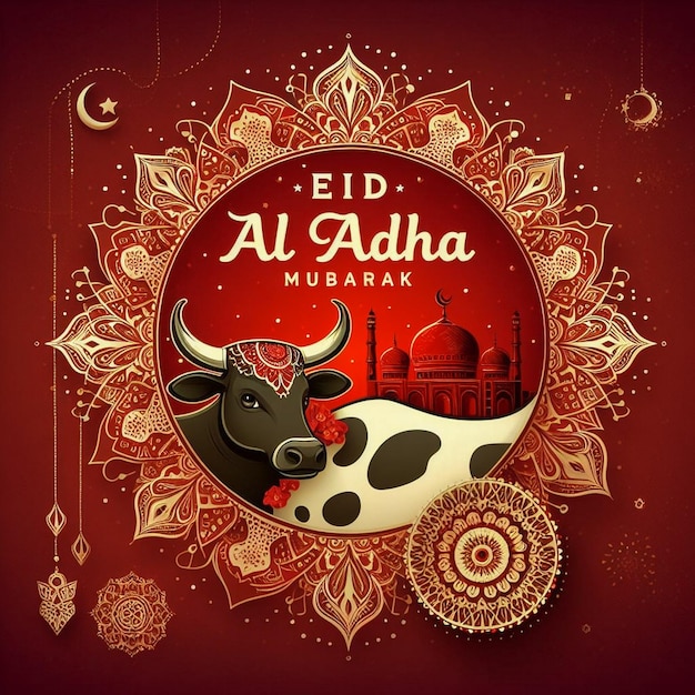 Foto eid al adha mubarak es una fiesta religiosa musulmana