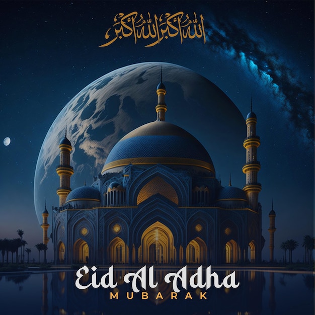 eid al adha mubarak islamisches festfoto für soziale medien