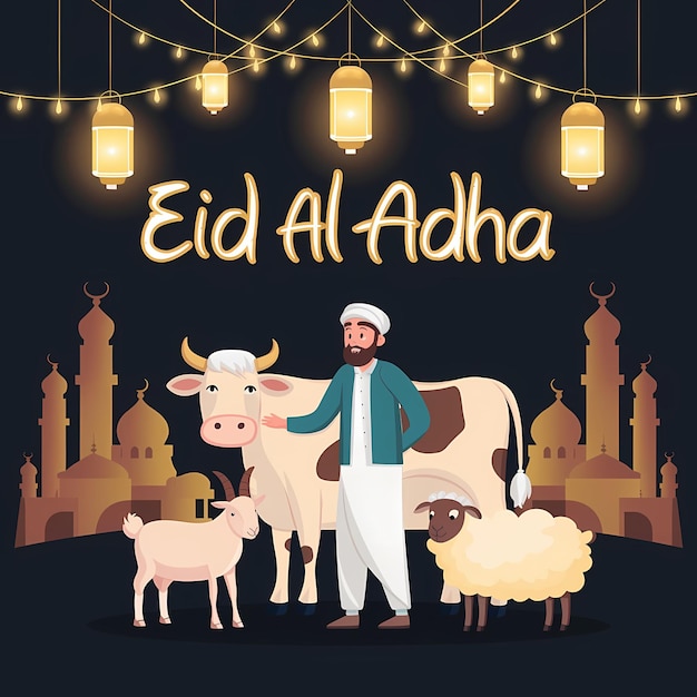 Eid Al Adha Mubarak Template Eid al adha mubarak pano de fundo