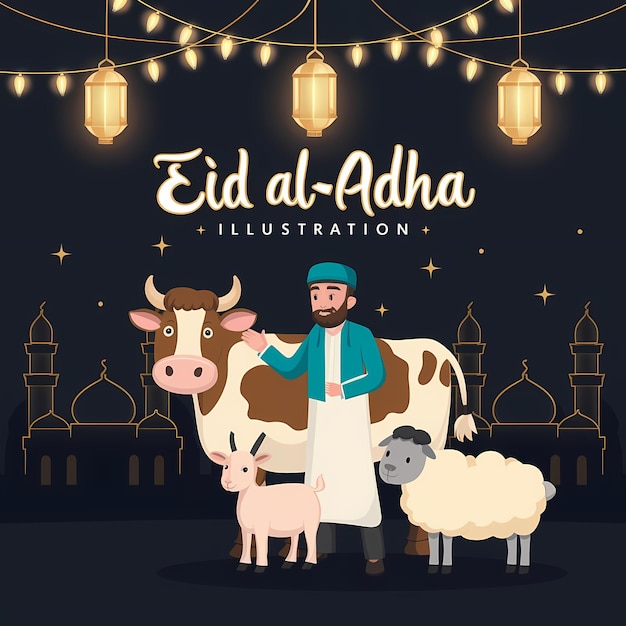 Eid Al Adha Mubarak Template Eid al adha mubarak pano de fundo