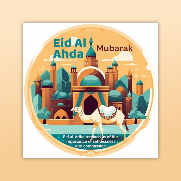 Eid al adha post de mídia social