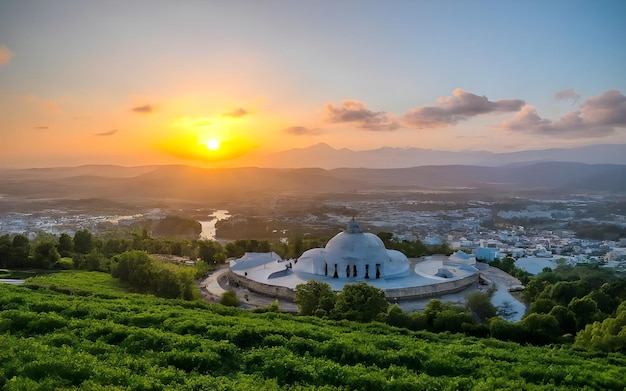 Eid al fitr Hintergrund und Moschee HD-Foto