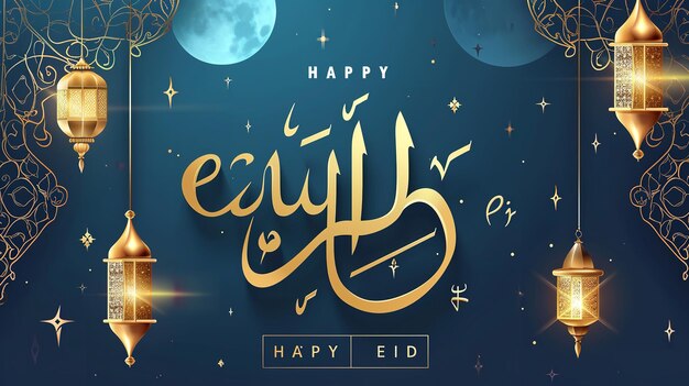 Eid Aladha Islamisches Hintergrunddesign und Banner Ai generativ