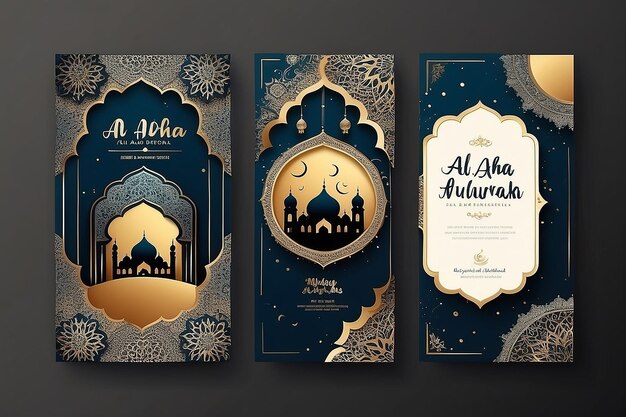 Eid alAdha Mubarak Festival Islâmico Template de História do Instagram e Facebook