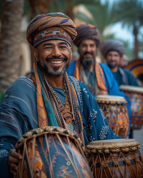 Foto eid aladha um desfile de rua animado música de fundo