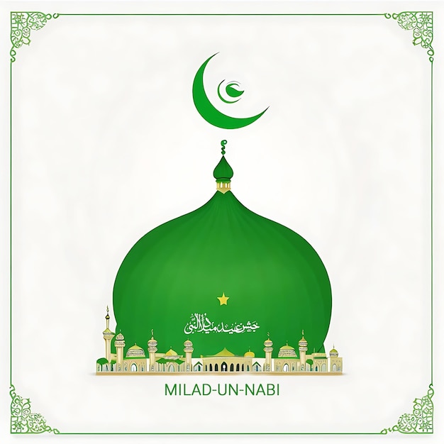 Eid Milad Un Nabi Mubarak por ai generativo