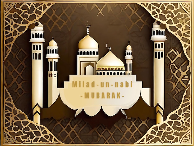 Eid Milad Un Nabi Mubarak von ai generative