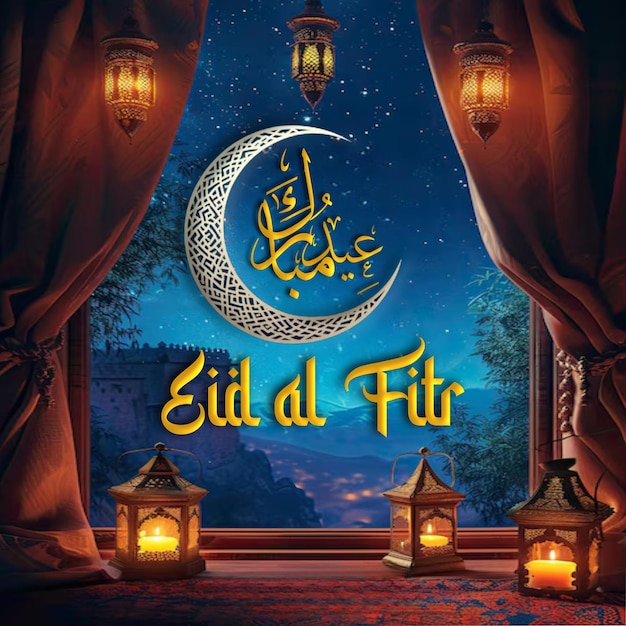 Eid Mubarak 2024 Abraçando a Alegria Fé e Unidade