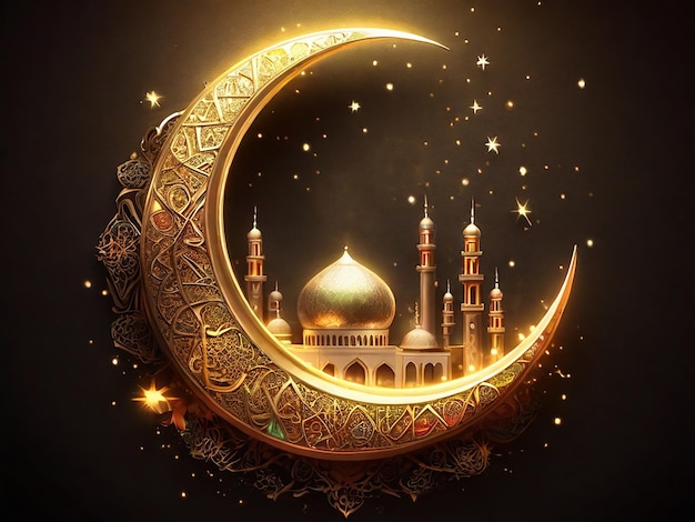 Eid Mubarak festival islâmico generativo ai