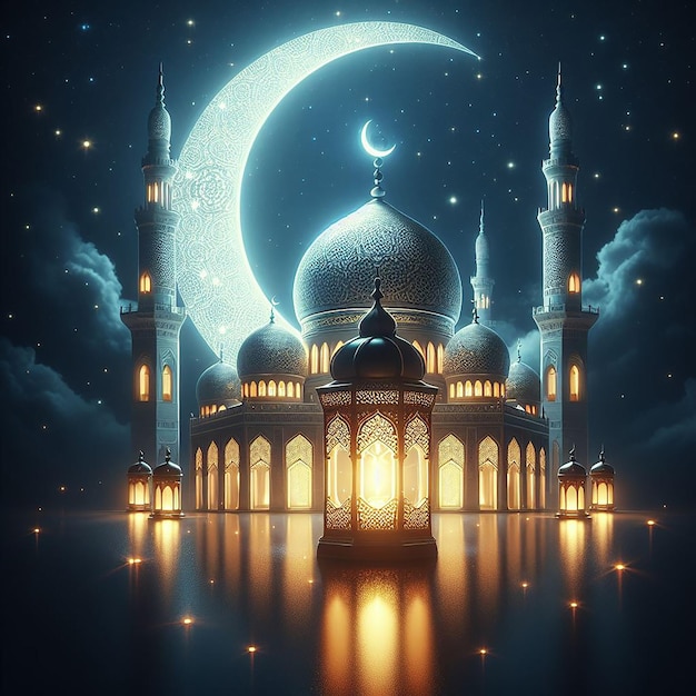 Eid Mubarak festival islâmico generativo ai