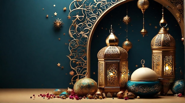 Eid Mubarak, glücklicher Eid al-Adha, Eid Al-Fitr, islamischer Hintergrund