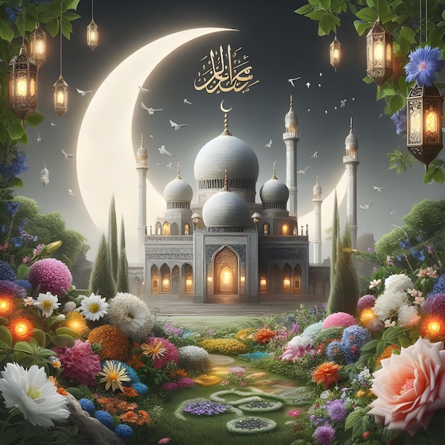 Eid Mubarak Grüßkarten-Design