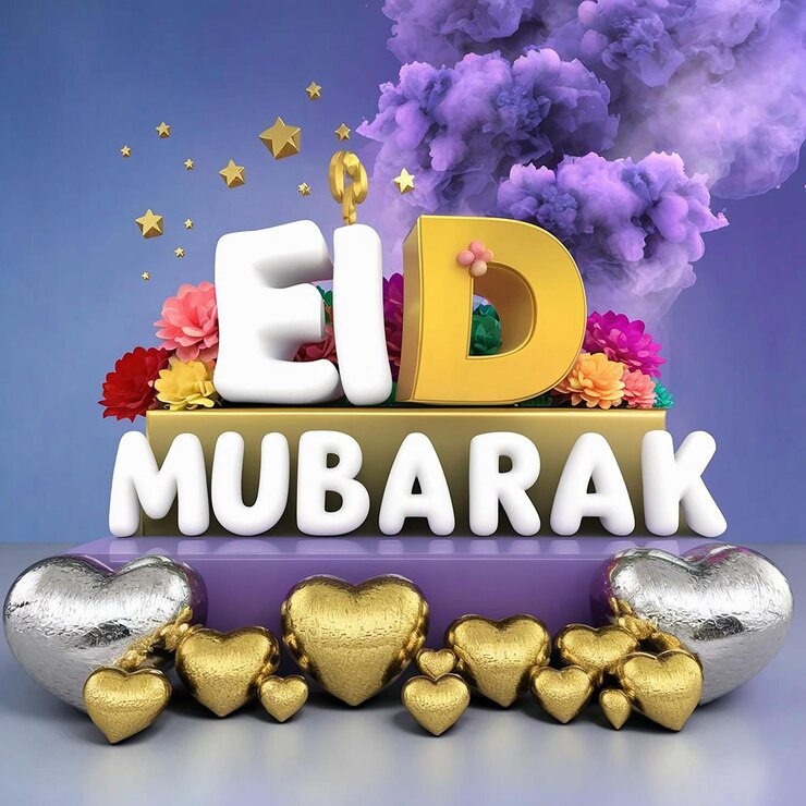 Eid Mubarak Inglés Tipografía Eid ulFitr Eid ulAdha Fiesta religiosa