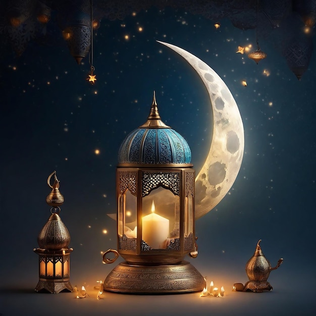 Eid Mubarak Luxury Moon Star Mosque (Mesquita da Estrela da Lua)