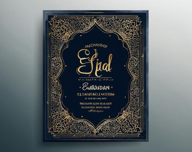 Foto eid mubarak la portada del libro para el libro el final