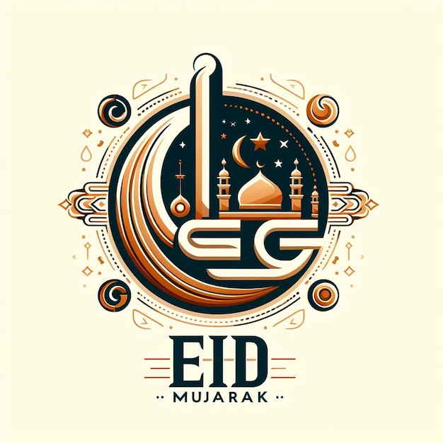 Eid Mubarak Poster Banner Flyer e fundo de Eid mubarak