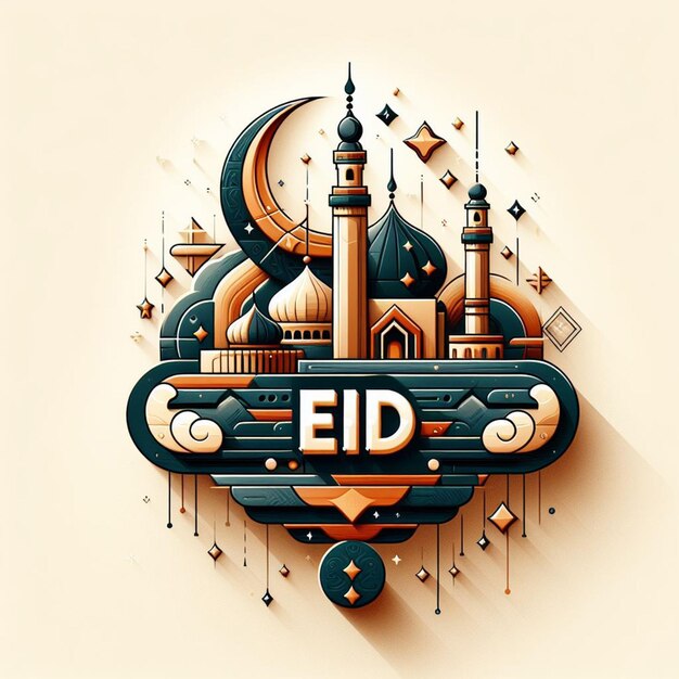 Eid Mubarak Poster Banner Flyer und Eid Mubarik Hintergrund