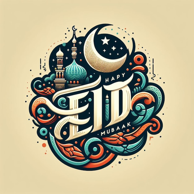 Eid Mubarak Poster Banner Flyer und Eid Mubarik Hintergrund