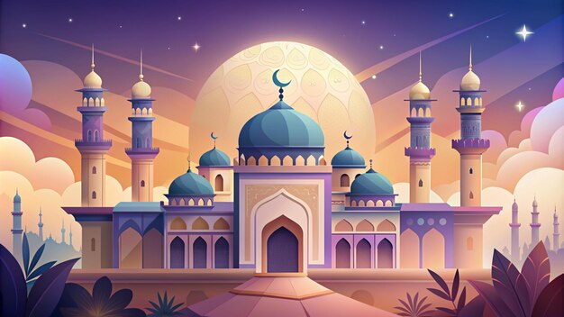 Eid Mubarak Premium-Illustration mit luxuriösem Design