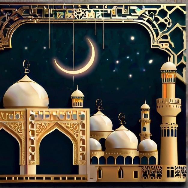 Eid mubarak Ramadan Karim Eid ul fitr cartão de Eid ul Fitr Adha