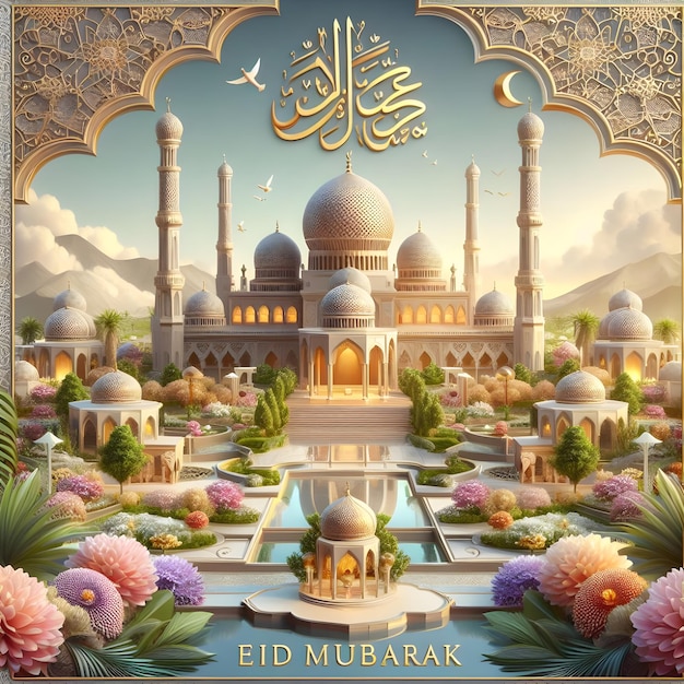 Eid Mubarak Social Media-Post-Design für soziale Medien