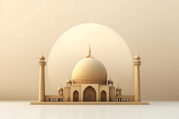 Eid Mubarak Veranstaltungskarte mit elegantem goldenen Mond