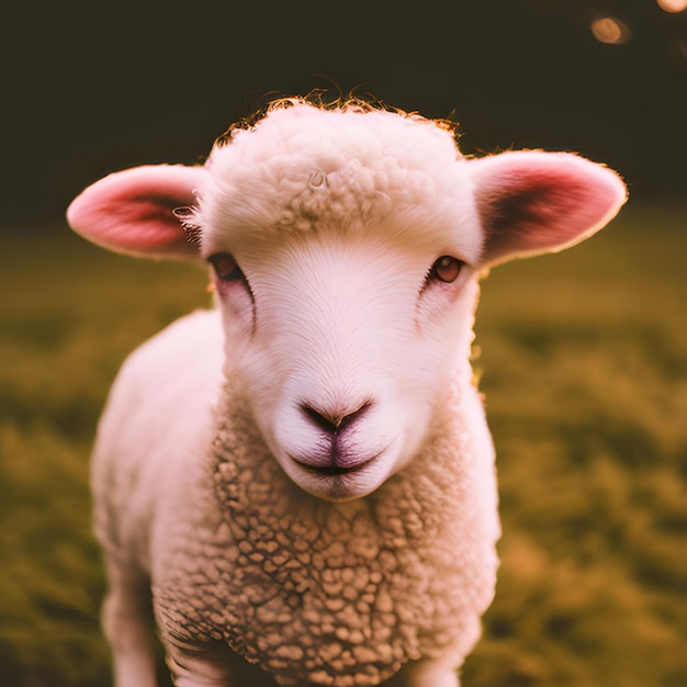 Eid ovejas en la hierba
