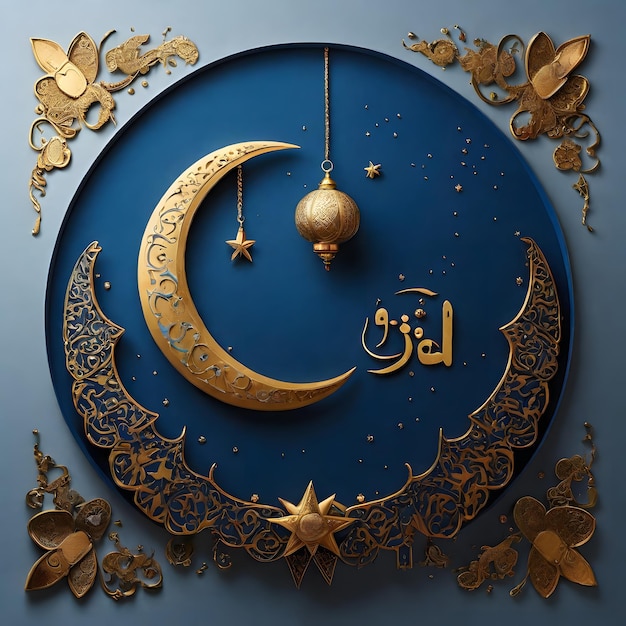 Eid ul Fitr Eid ul Adha y Mahe Ramadán con una luna3