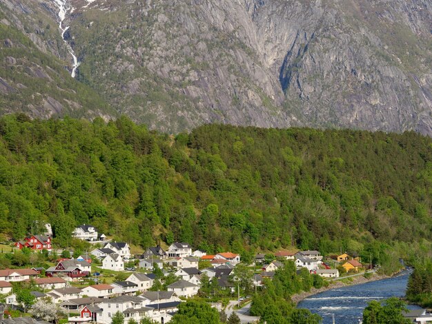 Eidfjord en Noruega.