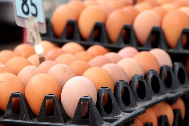 Eier auf dem Markt