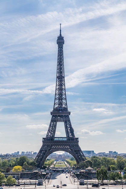 Foto eiffelturm in paris, frankreich