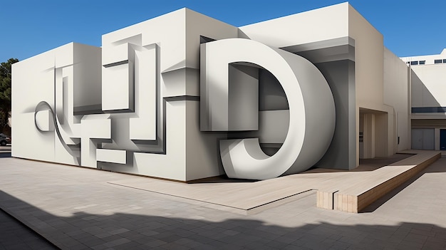 ein 3D-Render-Foto von atemberaubendem Street-Art-Design