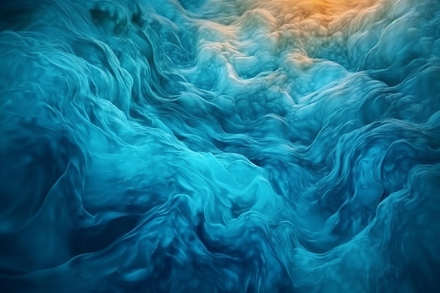 Ein abstrakter Hintergrund des Meerwasserflusses unter Lichteinwirkung