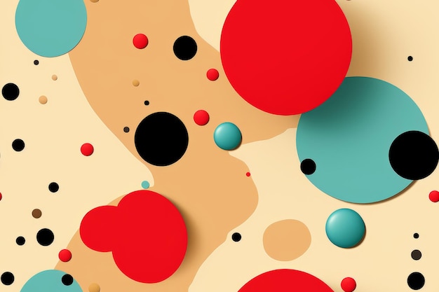 ein abstrakter Hintergrund mit vielen verschiedenfarbigen Kreisen