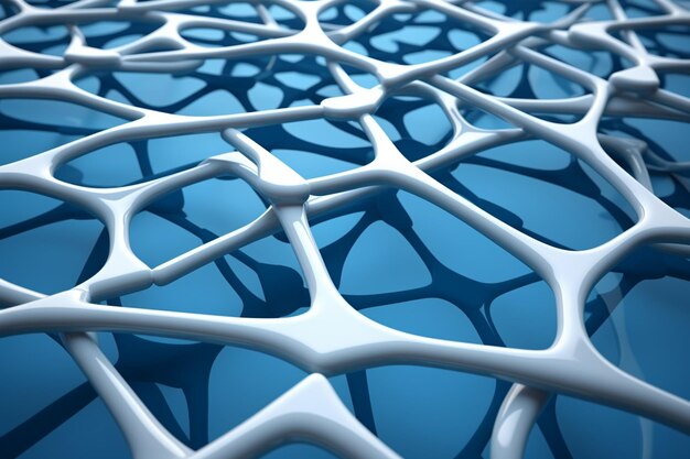 Ein abstraktes 3D-Rendering eines Spiralmuster mit geschichteten kreuzenden Linien