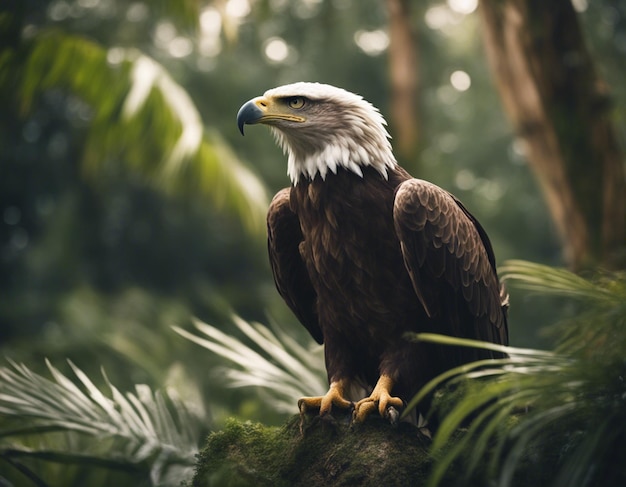 Ein Adler im Dschungel