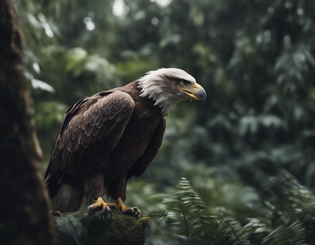 Ein Adler im Dschungel