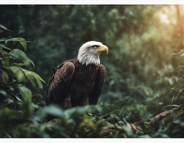 Ein Adler im Dschungel